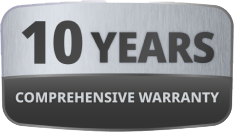 10 Years Comprehensive Warranty