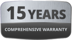 15 Years Comprehensive Warranty