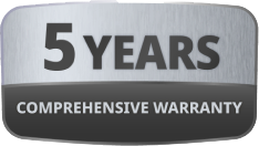 5 Years Comprehensive Warranty